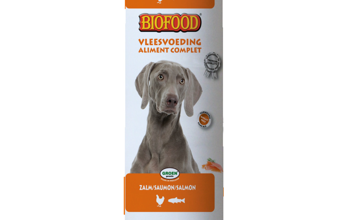 Biofood Vleesvoeding 800g Zalm