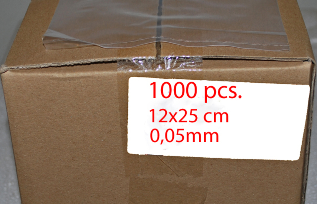 Doos Bettazakjes 1000 St 12x25 Cm Xs