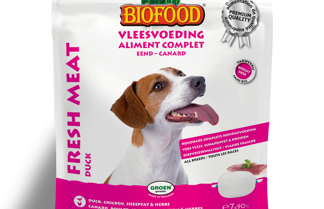 Biofood Vleesvoeding Eend 7x90g